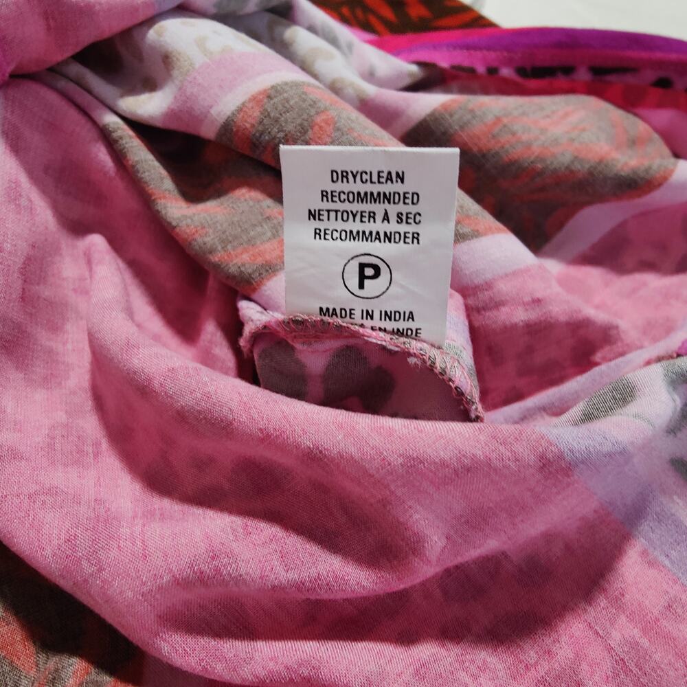 Anthropologie Blank London Renela Shirt Dress Pink Leopard Print Belted Size 4 - Picture 7 of 8